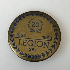 Vtg pinback Legion 251 20 ans 1963-1983