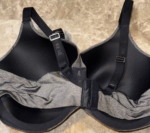 Adore Me Women's Abellinaa Bra Gray/Black Bra 40D New!! - Picture 5 of 7