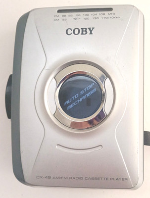 Coby CX-49 Portable Cassette Tape AM FM Radio Player Working