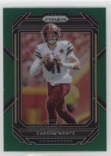 2022 Panini Prizm Green Prizm Carson Wentz #292 0mo0