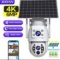 Solar Security Camera Outdoor Dual Lens Detection Night Vision Battery CCTV 4K