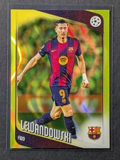 2025-26 Topps UCC Robert Lewandowski #54 Neon Yellow FlowFractor