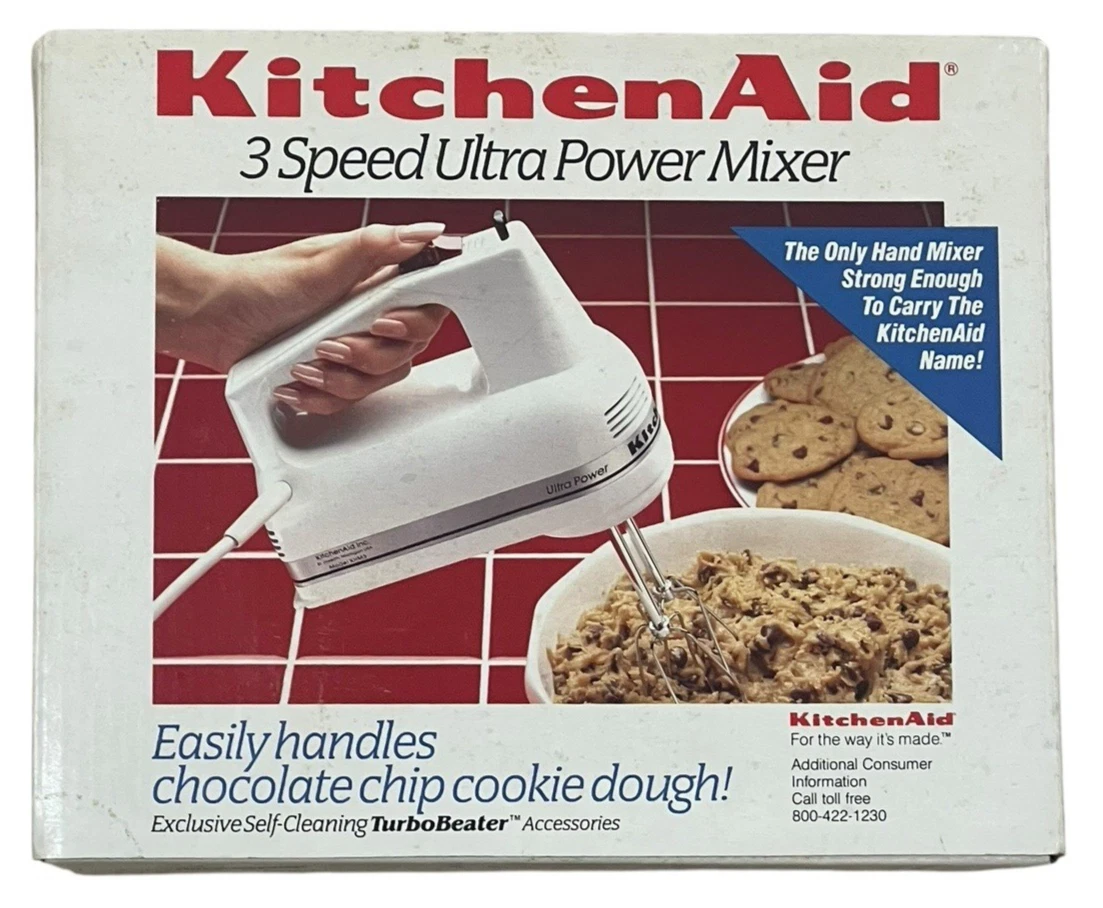 VTG KitchenAid 3 Speed Ultra Power Mixer NEW SEALED Electric Hand Mixer KHM3WH
Opens in a new window