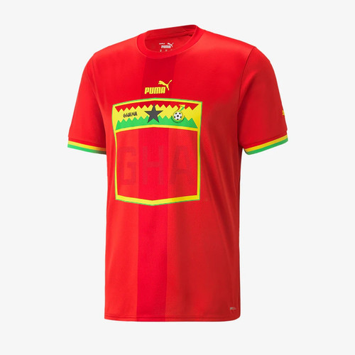 PUMA Ghana Away Red 2022 Soccer Jersey