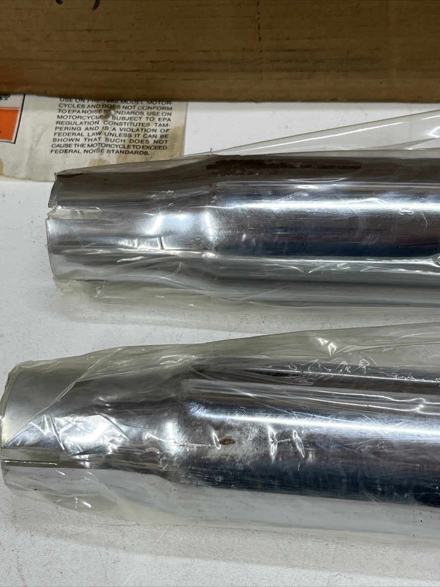 NOS Genuine Harley Davidson Tapered Muffler Kit OEM 80017-85A FX