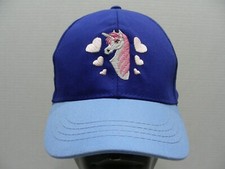 UNICORN With HEARTS - Adorable Girls Size Adjustable Baseball Cap Hat