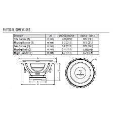 Subwoofer de impedancia de 2 ohmios Diamond Audio DMD102 10" 200W RMS - Imagen 2 de 2
