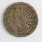 1864 Copper Nickel  Indian Head Penny - Beautiful  Fine 1066