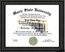 Marimba Lover's Doctorate Diploma / Degree Custom made & Designed for You UNIQUE
