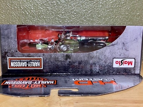 Harley Davidson 2004 FXSTDSE CVO Maisto HD Custom Series 37 modelo 1:18 nuevo en paquete 2022 - Imagen 6 de 9