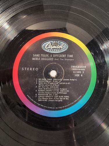 MERLE HAGGARD - Same Train Different Time (Capitol)- 12" Vinyl Record 2xLP - VG+ - Picture 13 of 14