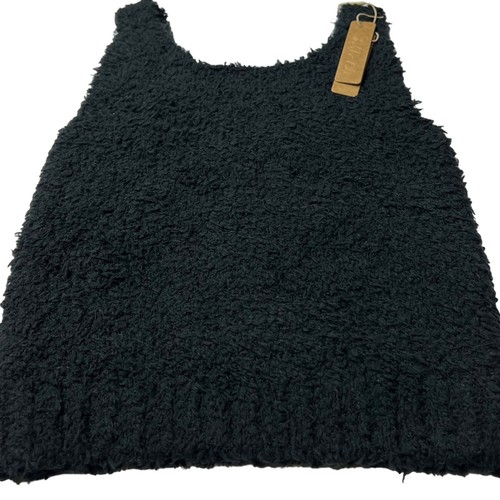 SKIMS Cozy Knit Tank Top Onyx Girls 6/7 - Picture 7 of 11