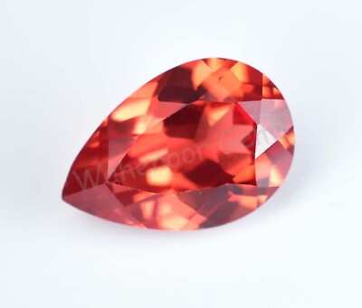 Flawless 2.60 Ct Natural Fanta Orange Sapphire Pear Flashy Tanzania Gemstone