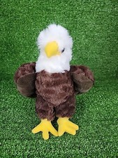 Wild Republic Bald Eagle Soft Brown Plush 12" Stuffed Animal