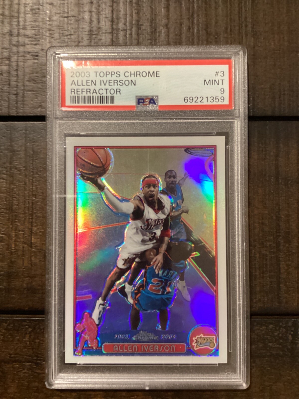 2003-04 Topps Chrome - Refractor #3 Allen Iverson