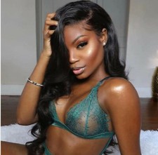 Long Black Body Wave Wig Lace Front Wigs Synthetic Hair Wig With Baby Hair Soft