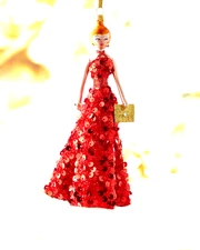 Sold Out Neiman Marcus Exclusive De Carlini Fashion Lady in Red Sequin Dress