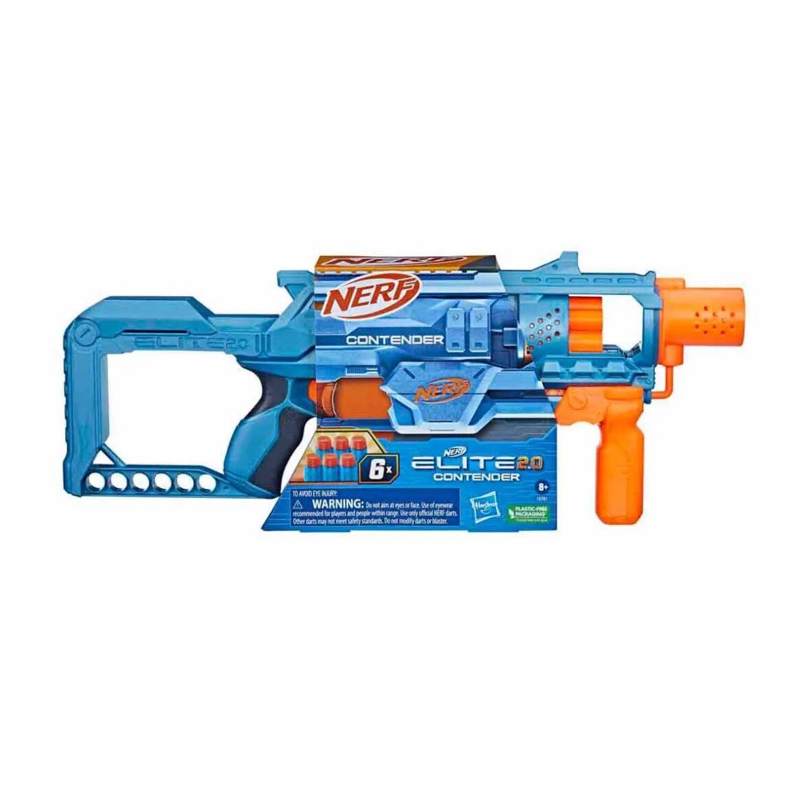 Hasbro NERF Elite 2.0 Contender Pump-Action 6-Darts Turret Blasting Cannons 8+