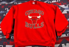 Chicago Bulls Vintage 1990s NBA Basketball Crewneck 90s Jordan Sweatshirt L/XL