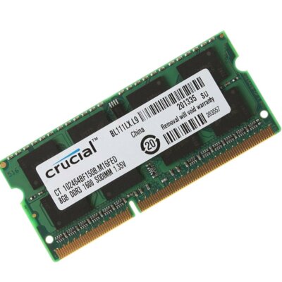 Banco Di RAM Kingston 8GB DDR3L SO-DIMM 1600MHz – Per Notebook, 1.35V, Nuova