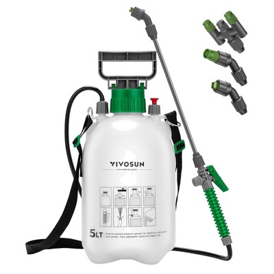 Drucksprüher 5L Kunststoff multifunktional für Bewässerung, Reinigung, Haustiere