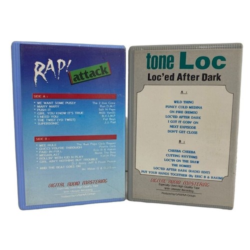 Vintage TONE LOC n RAP ATTACK GAMAVA Cassette Tape Lot of 2 Rap Hip Hop 1990s - Picture 2 of 5