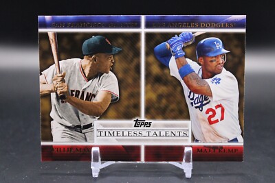 Willie Mays, Matt Kemp, Giants/Dodgers, 2012 Topps Timeless Talents, #TT-4