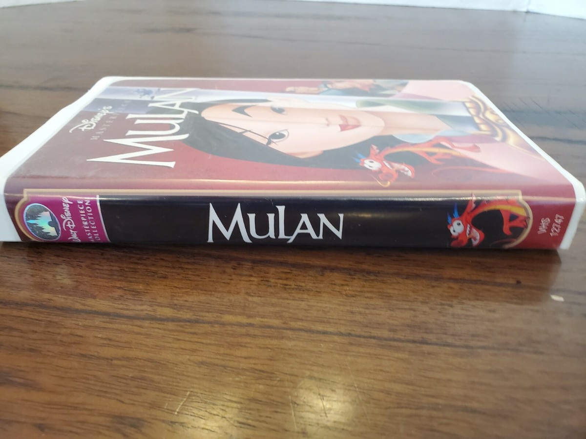 MULAN 1999 VHS Walt Disney Masterpiece Collection Clamshell