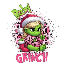 Direct To Film Transfer, Ready to Press, Iron on Transfer, DTF, Grinch