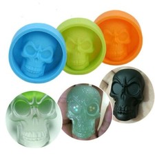 Drôle Crâne Forme Silicone Glace Plateau Moule Muffin Gâteau Chocolat Moule