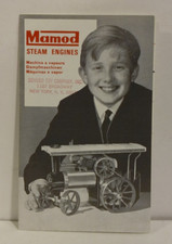 RARE VINTAGE MAMOD STEAM ENGINES MACHINE A VAPEURS FOLDOUT CATALOG