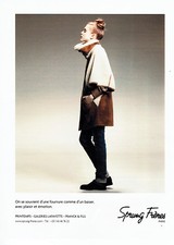 Publicité Advertising 107   2011  Sprung Frères  fourrures manteau