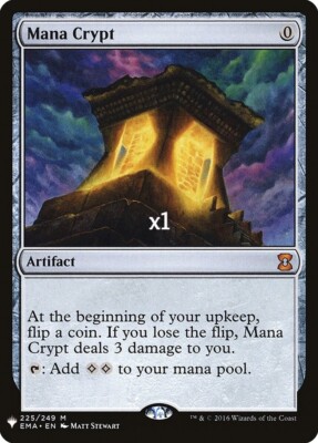 MTG Mystery Booster MB1 Mana Crypt MINT