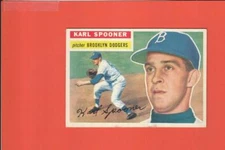 1956 Topps #83 Karl Spooner Dodgers EX Excellent Lot# 4751