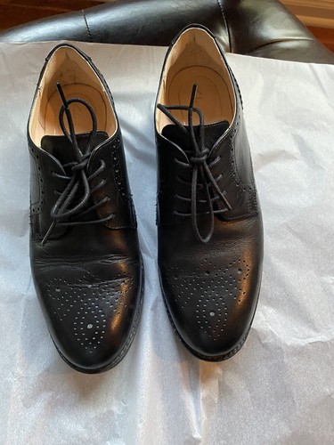 Clarks Womens Denton Dane Black Leather 
