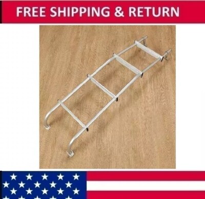 Van Ladder For Ford E-Series Chevy GMC Dodge Vans RV Universal Hook Over Ladder
