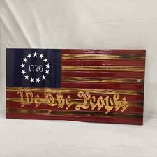 Customized Rustic Wooden American Flag, Patriotic Flag, Charred American Flag,