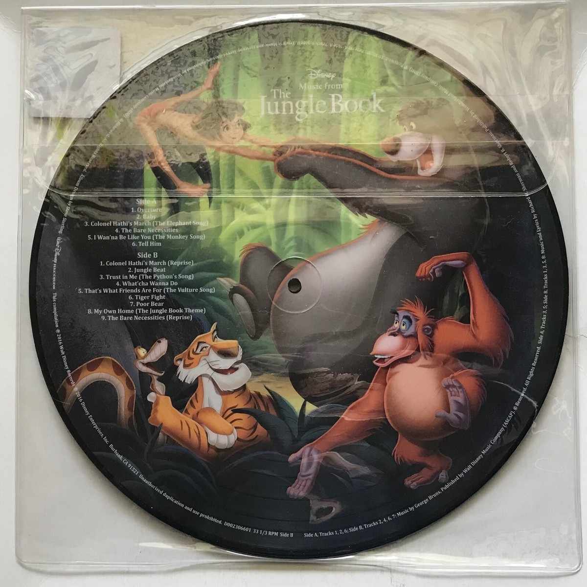 Walt Disney's Music From The Jungle Book - 2016 - Picture Disc | eBay