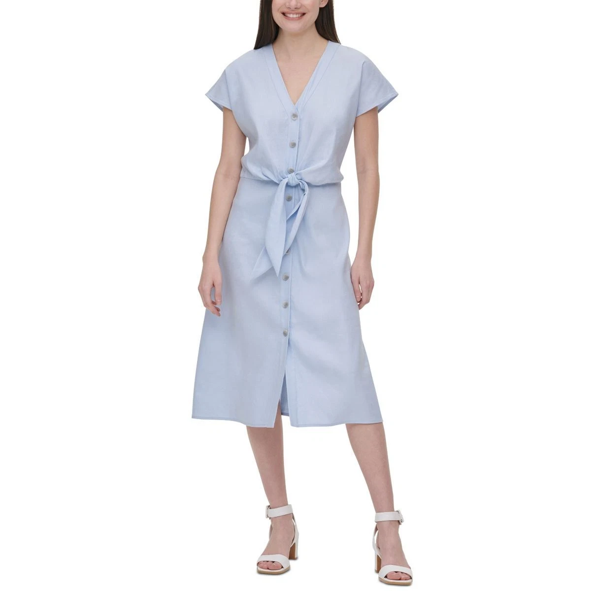 Baby blue calvin klein dress new arrivals