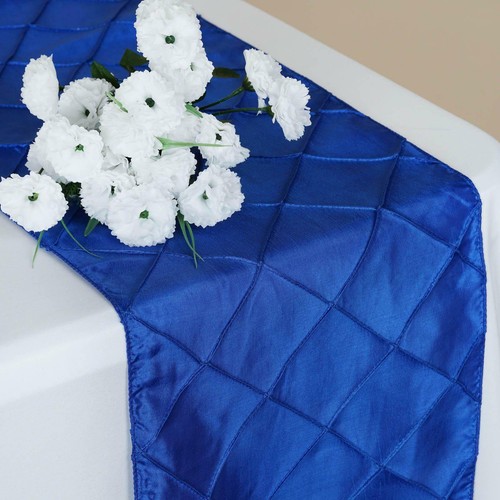 Royal Azul Fruncido Caminos de Mesa