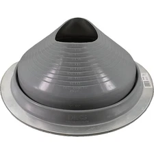 #8 (7"-13") GRAY Round HIGH TEMP Silicone Flexible Pipe Flashing