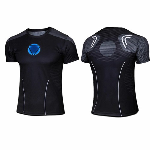 Men Kurzarm T-Shirt Marvel Superheld -Kostüm Radfahren Sport Tops Jersey-Hemd - Bild 24 von 44