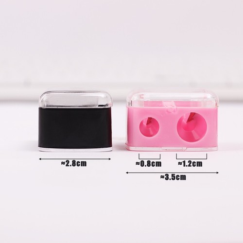 1PC New Double Holes Dual Use Type Plastic Pencil Sharpener School Stationery  - Picture 2 of 10