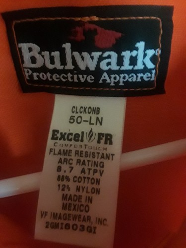 BULWART COVERALL EXCEL FLAME RESISTANT - Picture 6 of 6