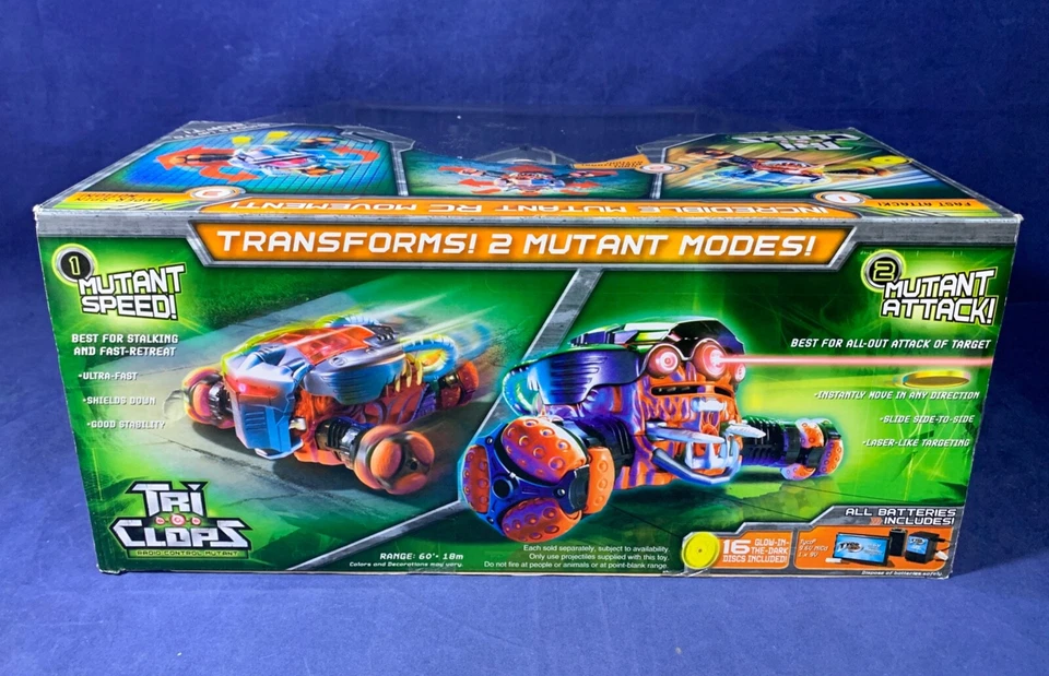 Tyco TRI-CLOPS - Radio Control Mutant RC 27MHz GLOW DISCS All Batteries Included - Image 4 of 4