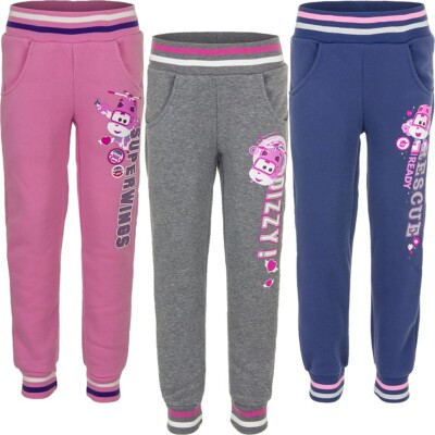 Mädchen Sporthose Hose Jogginghose Super Wings rosa grau blau 98 104 110 116#311