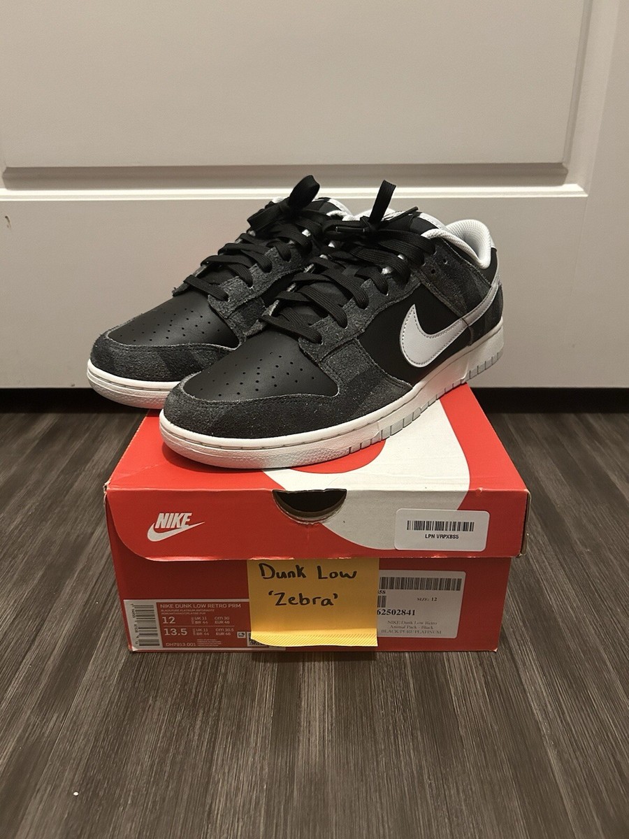 dunk low retro premium zebra