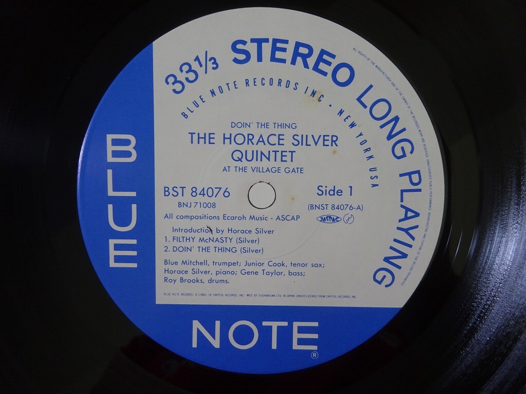 The Horace Silver Quintet Doin' The Thing - At ~ Blue Note BST