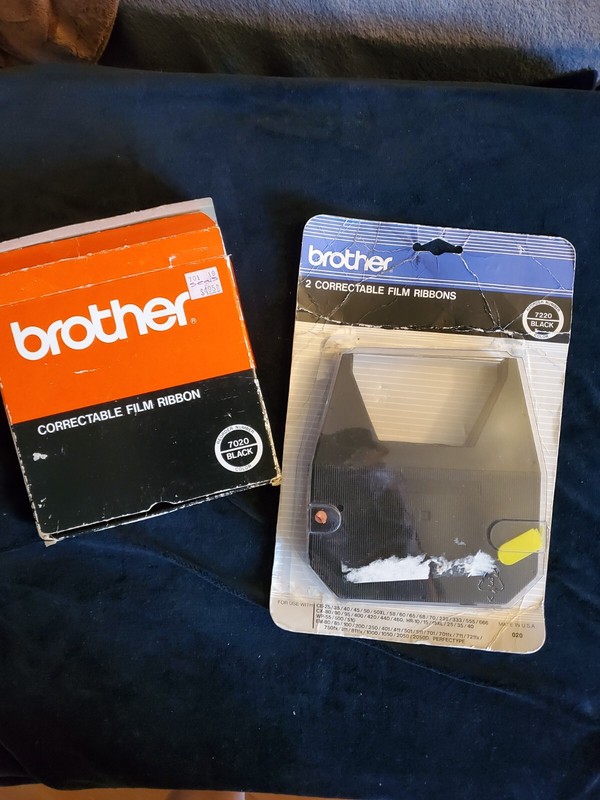 LOT (3) Brother Correctable Film Ribbon 7020 Black NEW!  One Boxed You Get All 3
