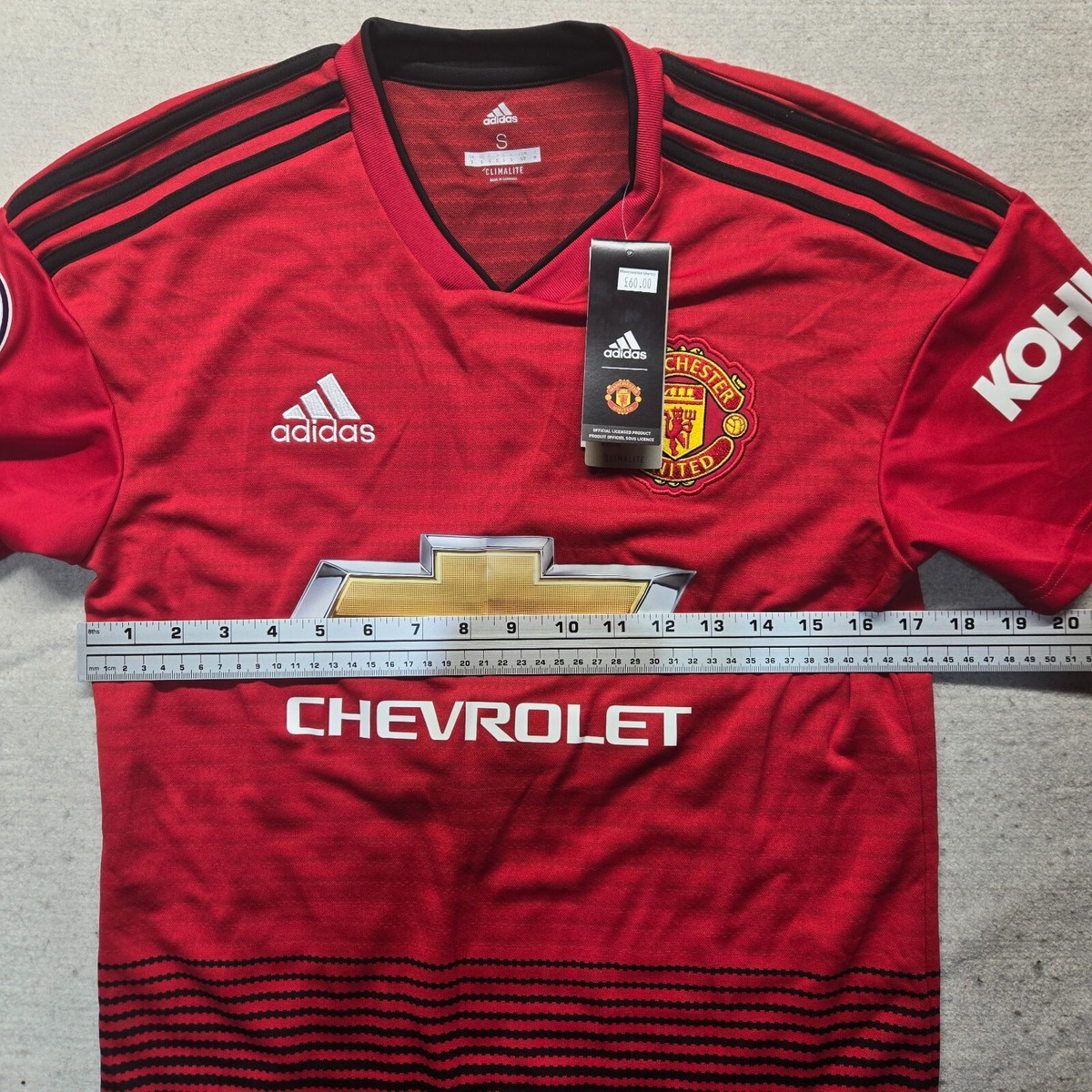 Adidas Mata 8 Manchester United Chevrolet Red Soccer Jersey Kohler